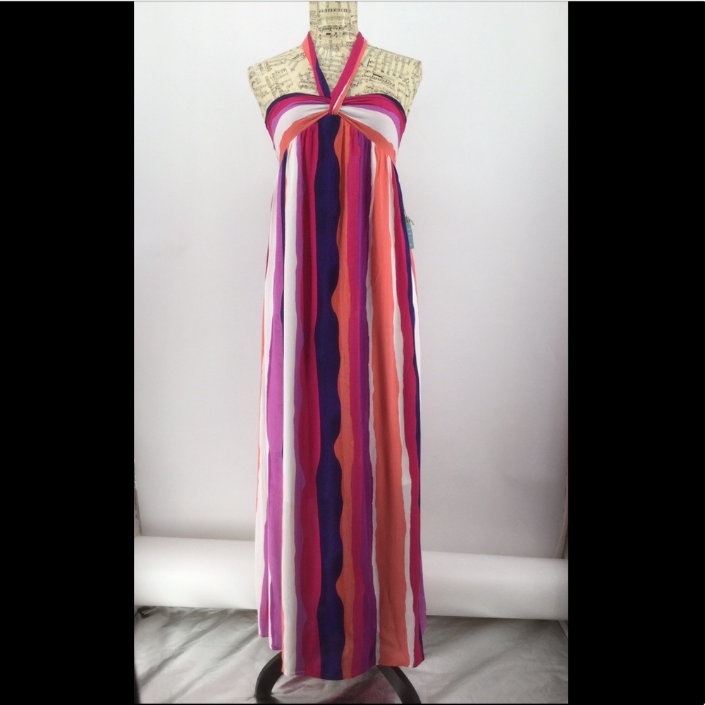 XS Forever 21 Maxi, Sun Dress Halter Top